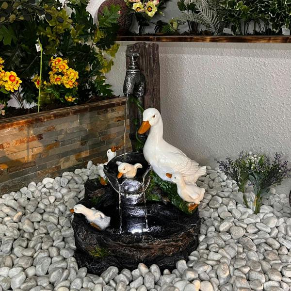 Tranquillity Water Features Duck Family Animal Fountain Water Feature