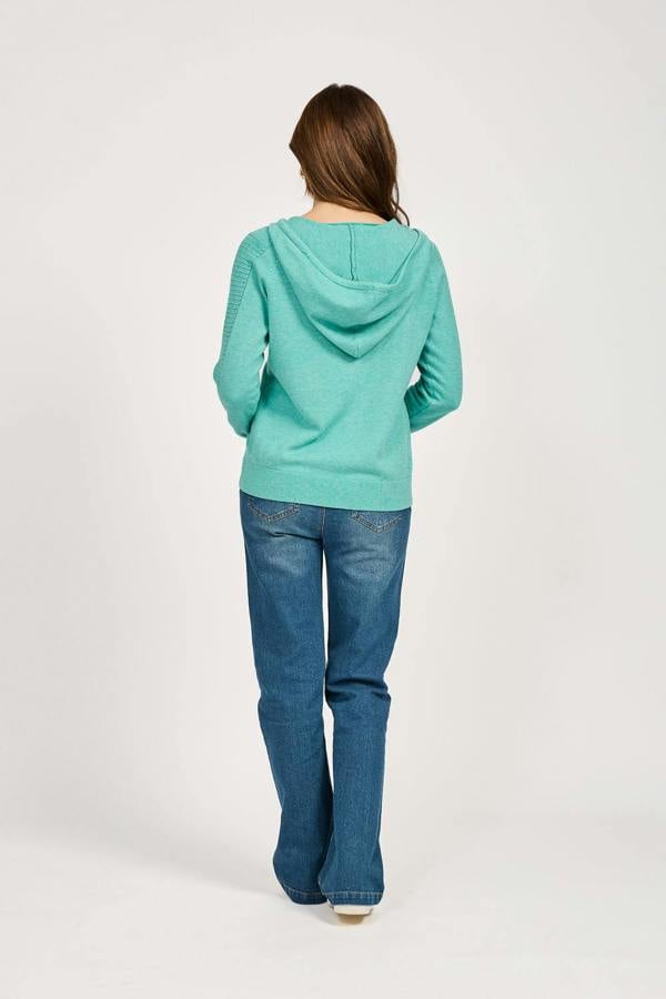 Mudflower Cable-Knit Zip Up Cardigan