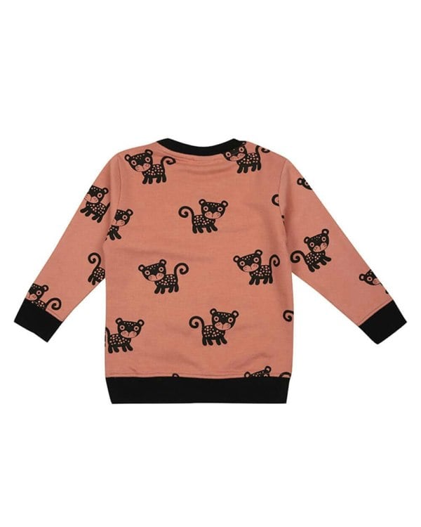 organic cotton Orange Cub Print Sweatshirt - image 4