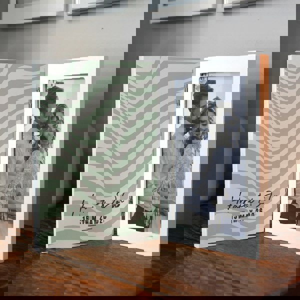 Personalised Memento Company Personalised Wooden Hinged 6x4 Photo Frame