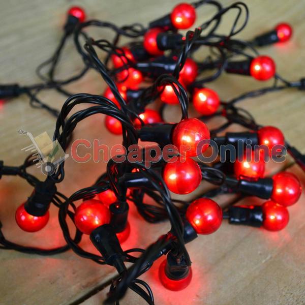 Samuel Alexander 10m 100 LED Premier Multi Action Outdoor Pearl Christmas Lights Red