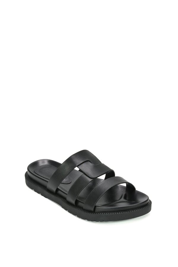 XY LONDON Flat Slider Sandals With Comfortable Footbed