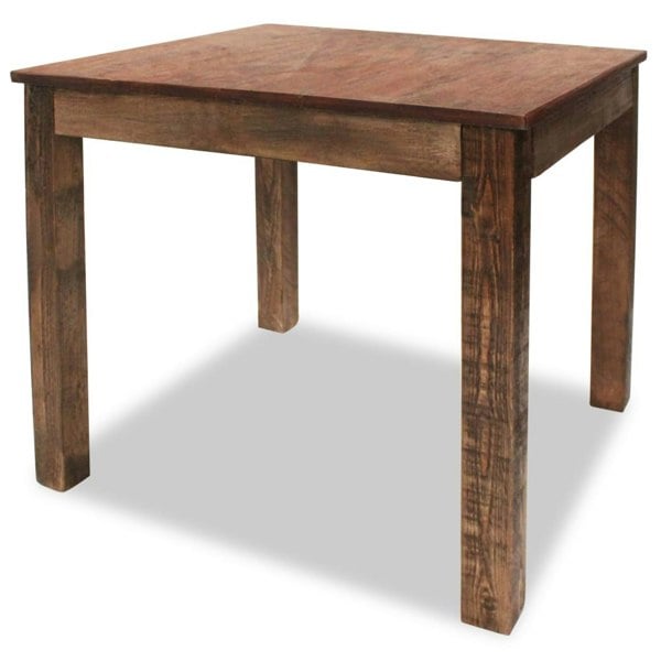 Berkfield Dining Table Solid Reclaimed Wood 82x80x76 cm