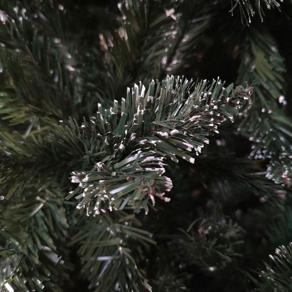 Samuel Alexander 2.4m /8ft Rocky Mountain Pine Green Artificial Christmas Tree Snow Tip and Pine Cones