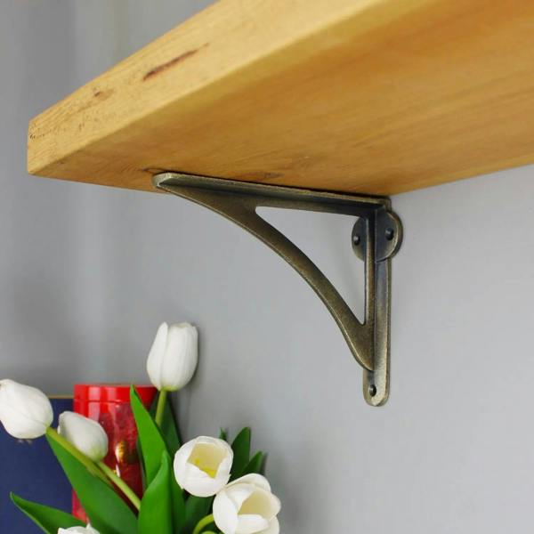 Oakcrafts - Victorian Ironbridge Shelf Brackets - Pair of Brackets 150mm x 125mm