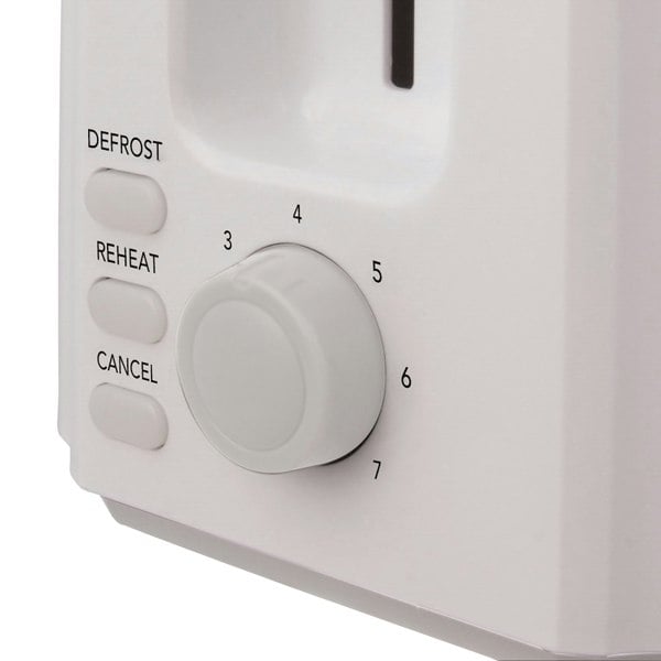 igenix 2 Slice Toaster, Defrost & Reheat Function, White