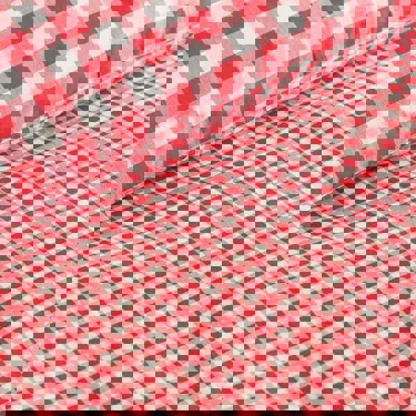 Catherine Lansfield Bamford Gingham Check Reversible Duvet Cover Set Red