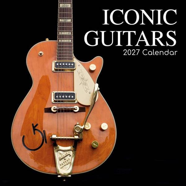 Iconic Guitars Calendar 2027, Wall Calendars, Month To View, Entertainment, Gift