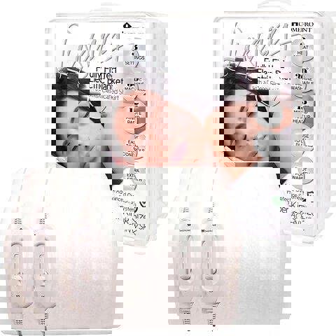 Homefront Electric Blanket Superking Size Dual Control, Built In Advanced Overheat Protection System with Auto Safety Shut Off