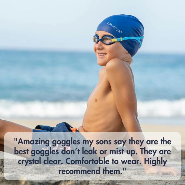 Limmys Premium Kids Swim Goggles - Blue