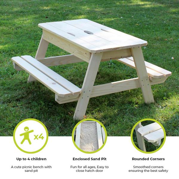 Soulet Childrens Picnic Table with Sandpit