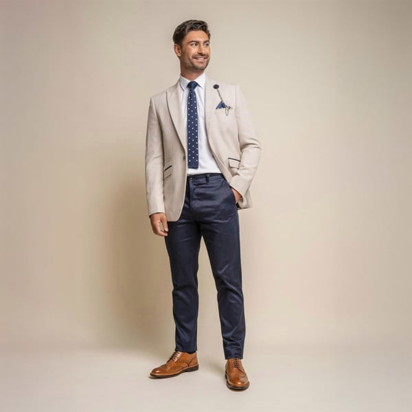 Dakota Navy Chinos Front