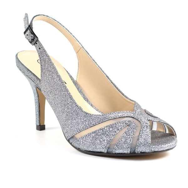 Lunar Womens/Ladies Sariyah Sling Back Court Shoes - Pewter