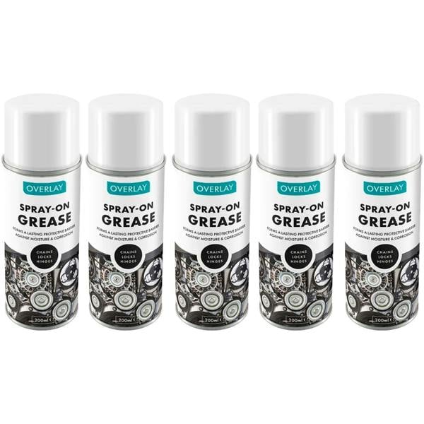 Overlay 5X Overlay Clear Grease Professional Spray Lubricant 200ml