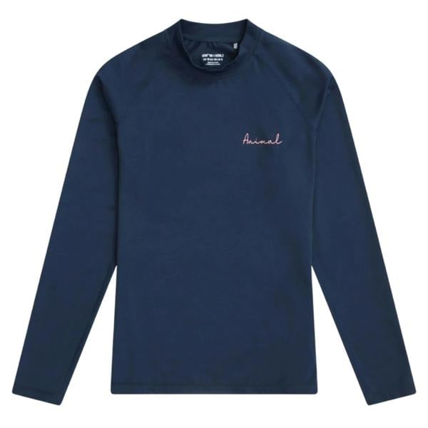 Animal Womens Lillie Long-Sleeved Rash Top - Dark Blue