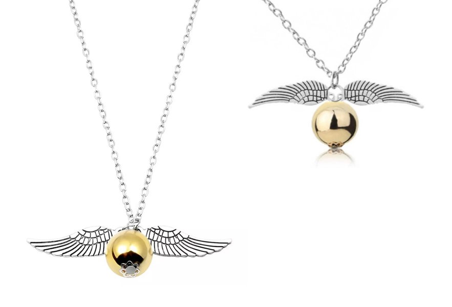 Glamza Harry Potter Angel Wings and Orb Necklace