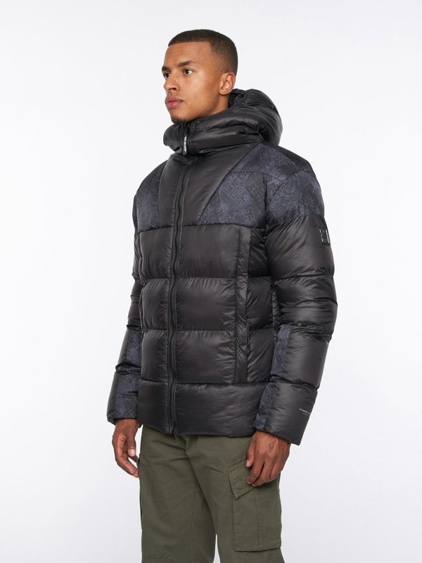 Duck and Cover Ryebank Padded Jacket Black Camo