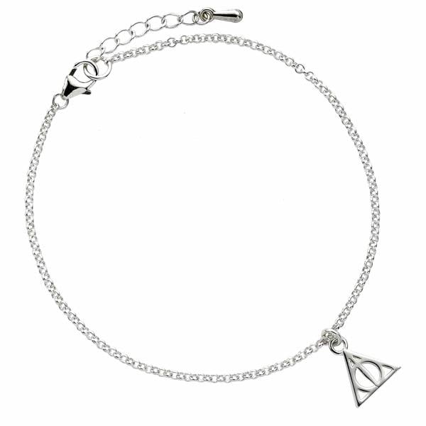 Harry Potter sterling silver Deathly Hallows charm bracelet silver