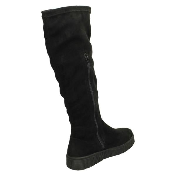 Rieker Ladies Rieker Knee High Platform Wedge Boots W1080