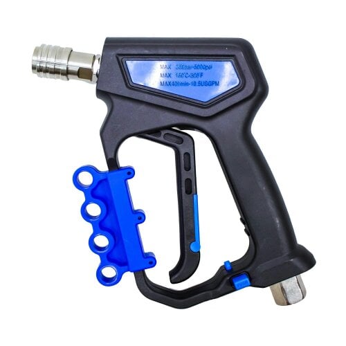 Equip2clean High Pressure Trigger Gun + Nozzle Holder | 5000 PSI (Dark Blue)
