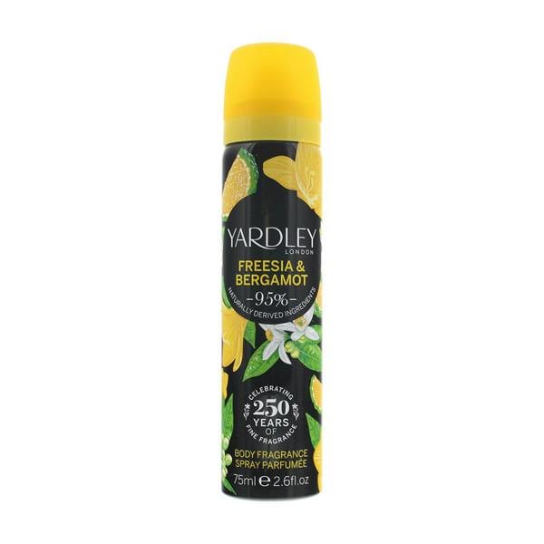 Yardley Freesia & Bergamot Body Fragrance 75ml