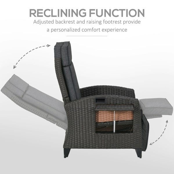 Rattan Recliner Chair
