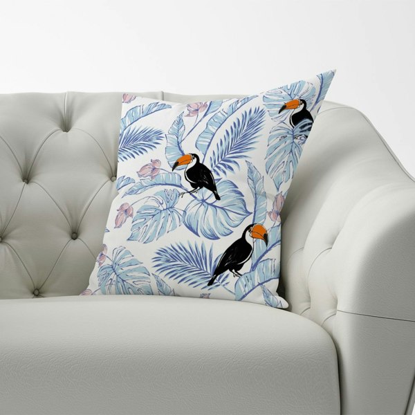 Warren Reed Tropical Toucan Cushions