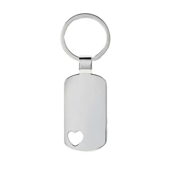 MidOcean Corazon Heart Keyring - Matt Silver - 
