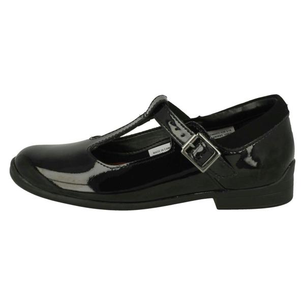 Clarks Girls Clarks T-Bar School Shoes Jamie Sky