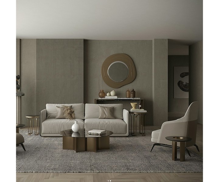 Customisable Summers armchair in black stained oak wood for luxury home decor.