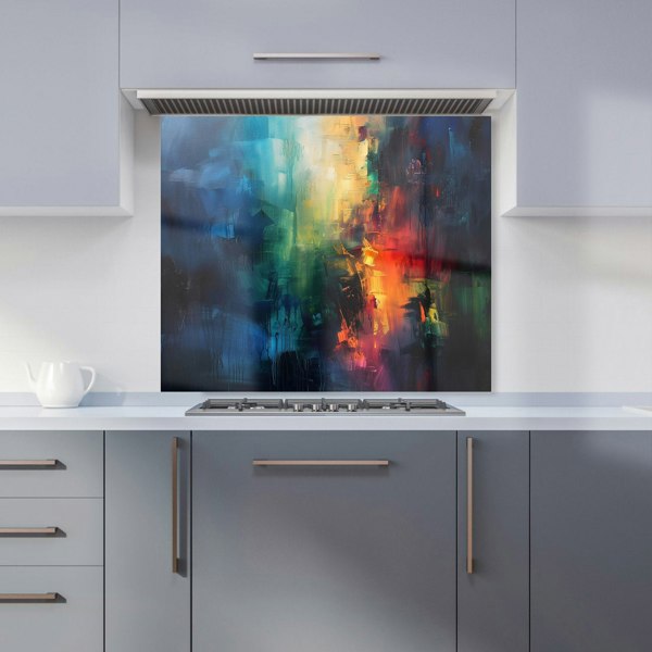 Warren Reed - Designer Colourful Chaos: Urban Dreamscape Kitchen Splashback