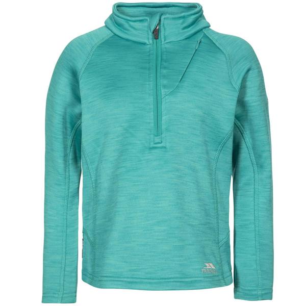 Trespass Childrens Girls Celina Fleece - Green Ocean Marl - 
