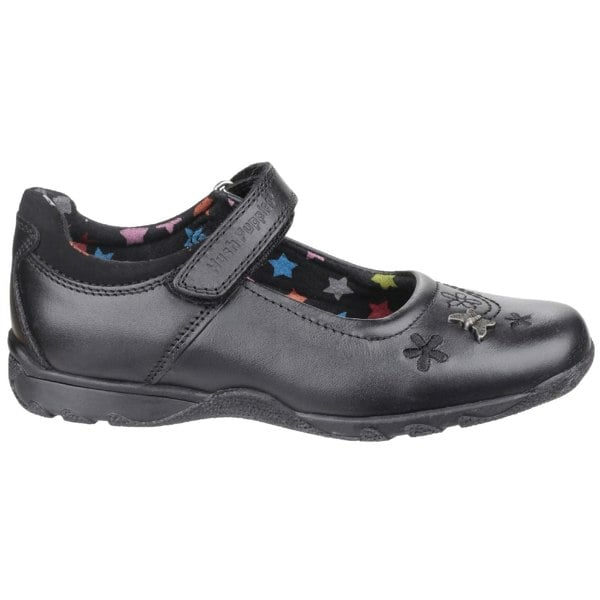 Hush Puppies Clare Senior Leather Girls's Black Shoes