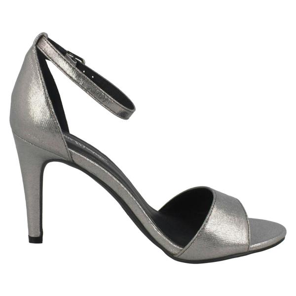 Anne Michelle Ladies Anne Michelle High Heel Metallic Sandals