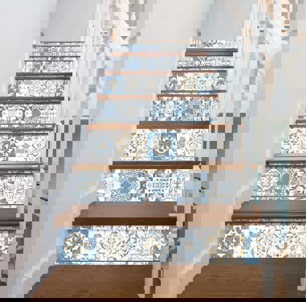 ANYDECO Wallpaper Green 15cmx15cm 24 Pcs Modern Retro Style PVC Tile Stickers Waterproof Self Adhesive Wall Home Decor