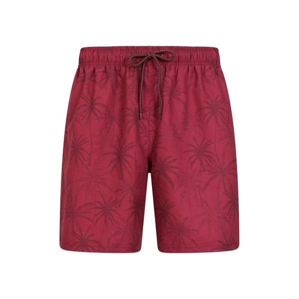 Mountain Warehouse Mens Aruba Swim Shorts (Pack of 2) - Burgundy - 