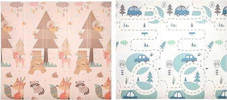 HYGRAD BUILT TO SURVIVE HYGRAD Toddler Floor Play Mat 2 Side Baby Play Mat Reversible Large Soft Gym Plat Mat Crawl Mat for Toddlers