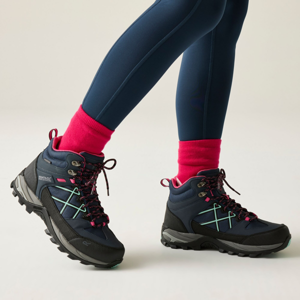 Regatta Women's Samaris III Walking Boots - Navy/Pink