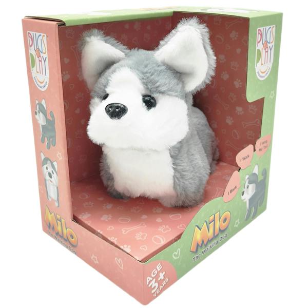 Pugs at Play Milo Interactive Walking Dog Plush Toy