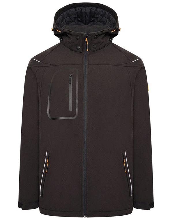 Trade Hooded Softshell Jacket JCB Workwear