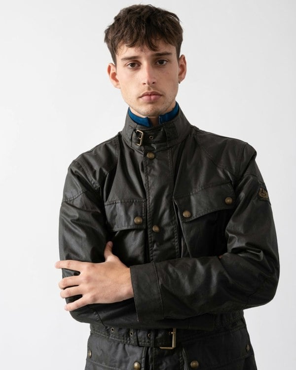 Belstaff Mens Trialmaster Jacket - Faded Olive