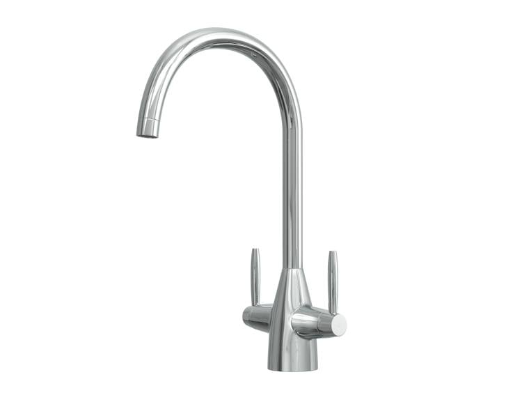 Flode Drammen | Dual Lever Kitchen Mixer | Chrome Finish