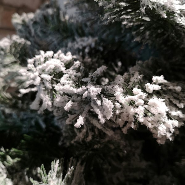 Samuel Alexander 7ft Snowy Imperial Pine White Green Fir Artificial Luxury Christmas Tree