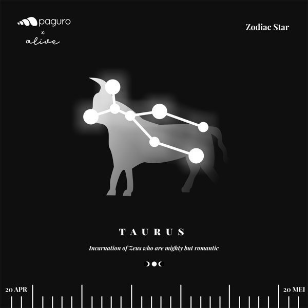 Paguro Taurus Zodiac Sign Sustainable Necklace