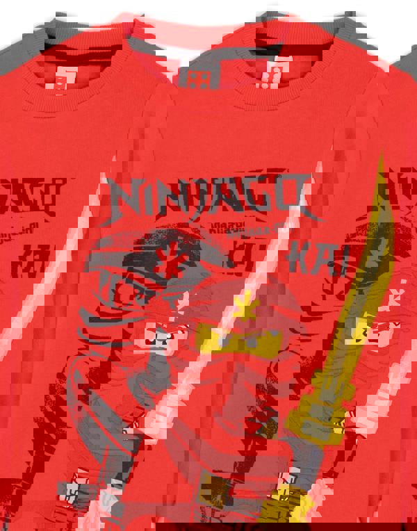 LEGO Boys Red Kai Warrior Print Jumper