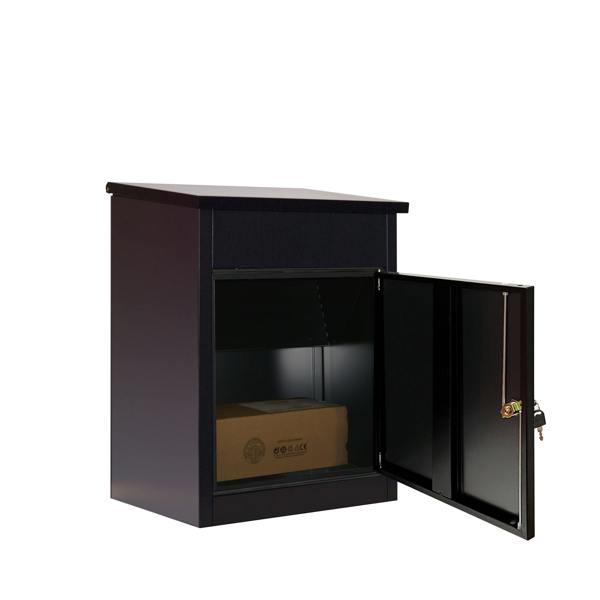 Phoenix Safe Phoenix Top Loading Parcel Box PB0581BK in Black with Key Lock with FREE Delivery