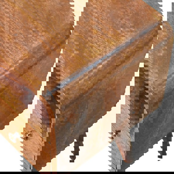 Artisan Furniture Solid Wood Mini Chestnut Curved Media Unit