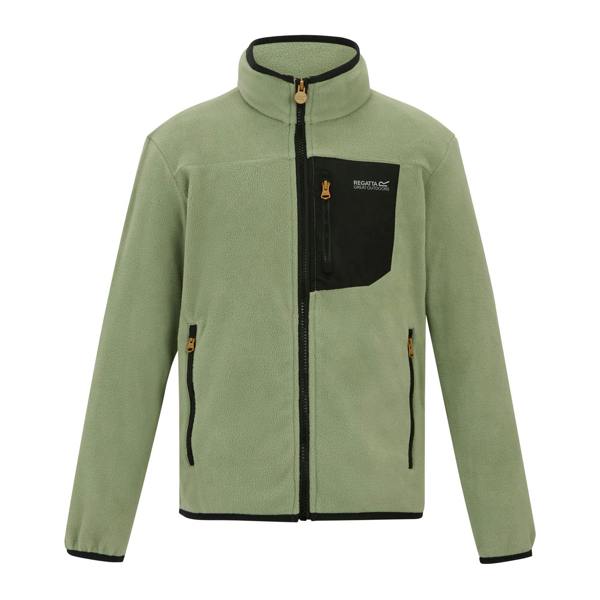 Regatta Kids Frankie Full Zip Fleece Jacket - Sage Green - Sage Green - 80% Polyester/20% Recycled Polyester
