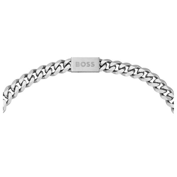 Boss Mens Ion Plated Necklace - Silver - 