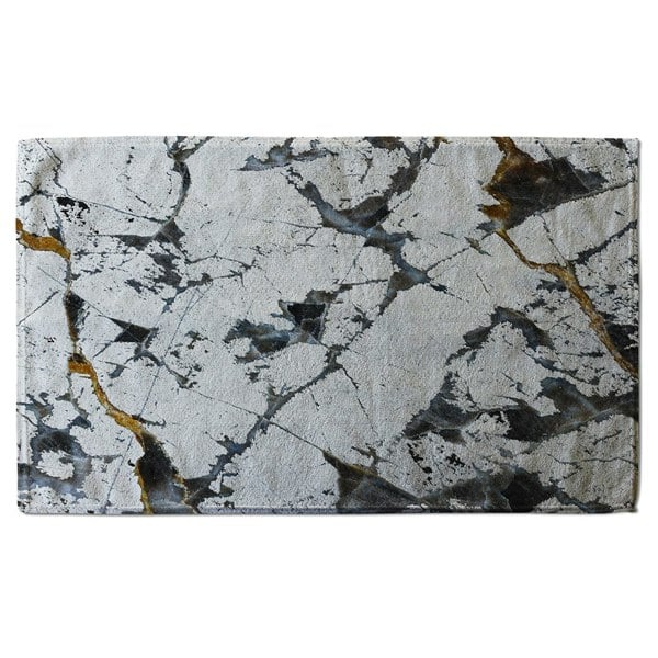 Benjamin Tate Design Black & Gold Marble (Bath Towel)
